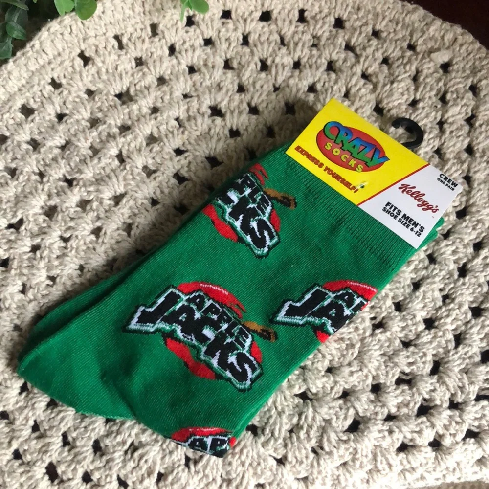 Crazy Socks Kellogg’s APPLE JACKS Men’s Crew Socks